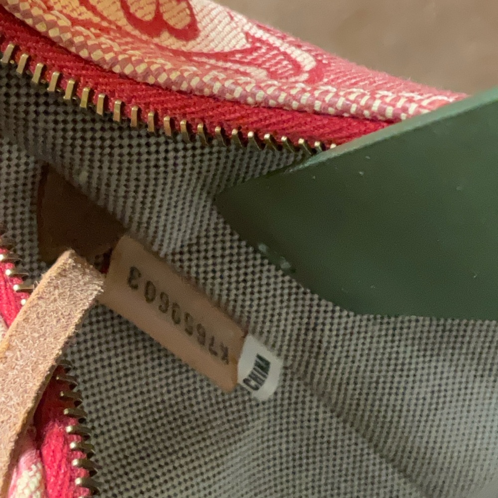 Dooney Bourke Small Signature Hobo Shoulder bag VTG RED Canvas mini bucket - Picture 10 of 11